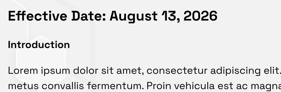 Effective Date line in a signed Smart Pricing Table proposal reading August 13, 2026